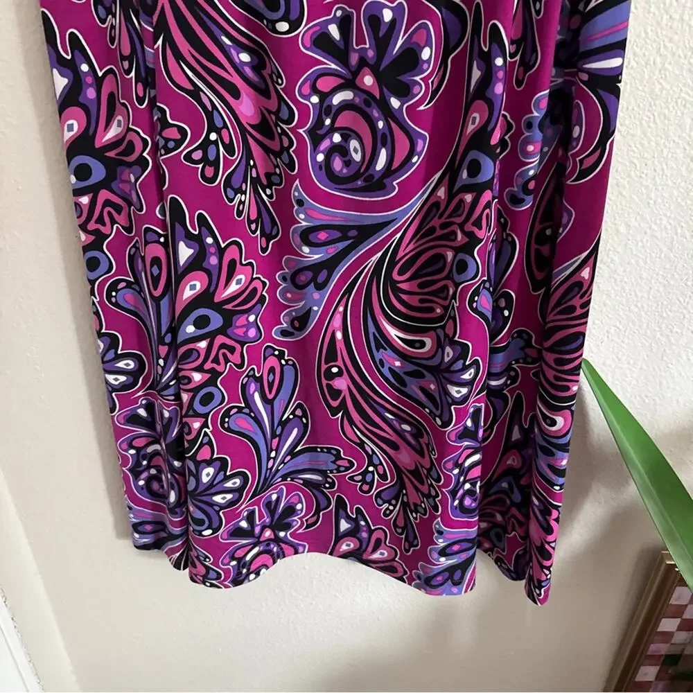 Bob Mackie Wearable Art Midi Skirt M